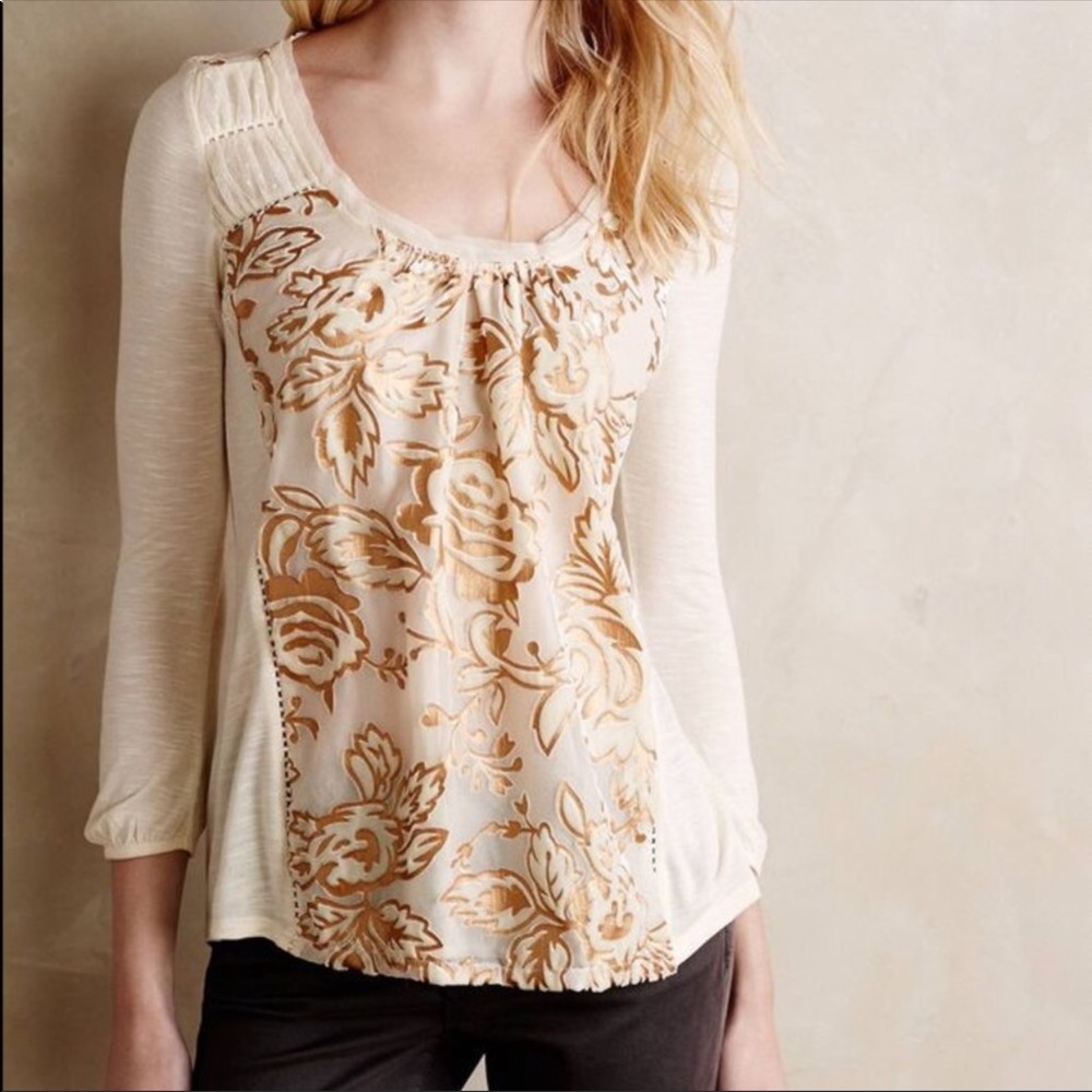 Anthropologie “meadow rue” top